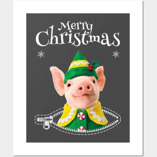 Merry Christmas My Pigs. Posters and Art